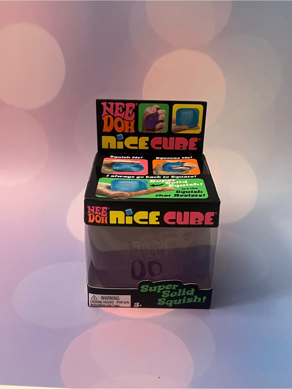 NeeDoh Nice Cube Super Solid Squish - Purple